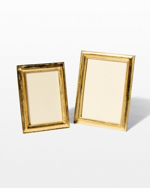 Front view of Rufus Gold Picture Frame Duo