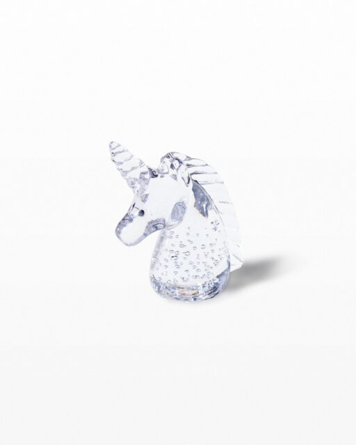 Front view of Crystal Bubble Unicorn Trinket