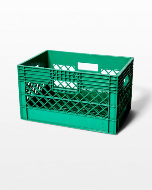 Front view of Green Milk Crate