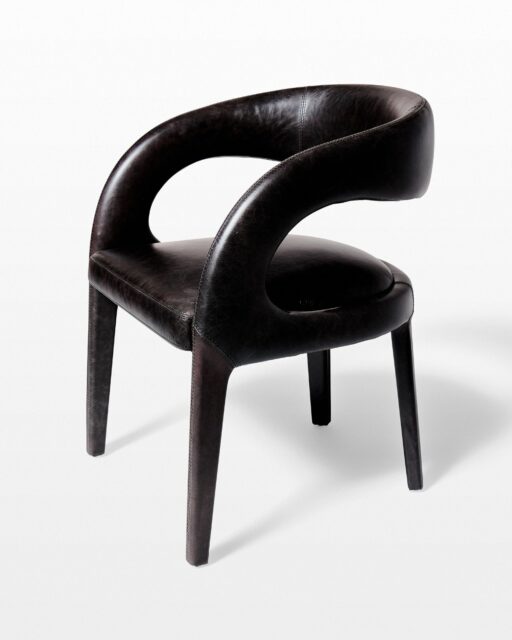 Front view of Bert Leather Chair