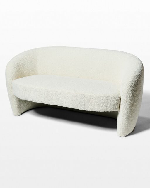 Front view of Amerie Boucle Loveseat