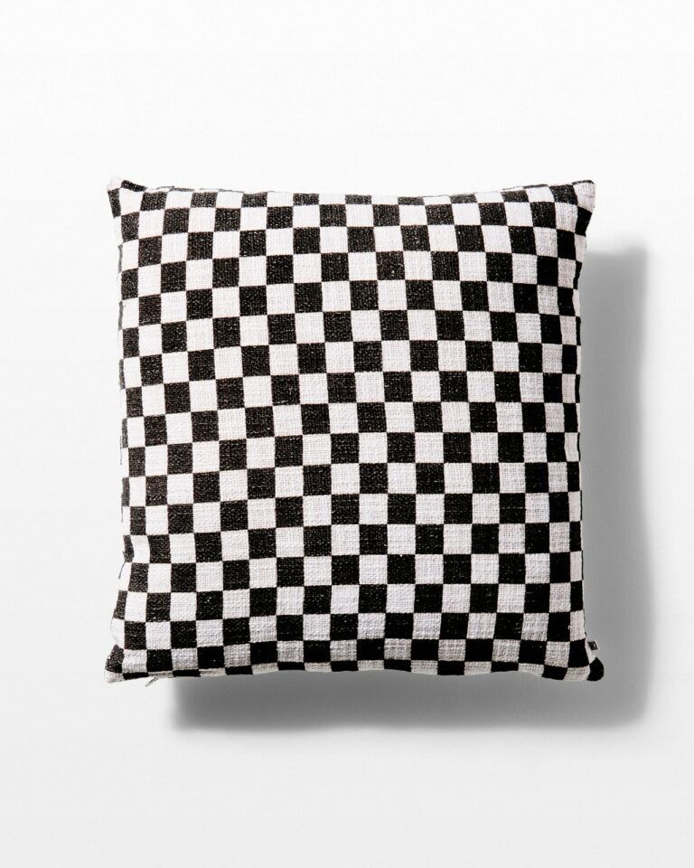 Front view of Good Check Pillow
