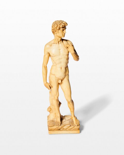 Front view of Miniature 16" Statue of David