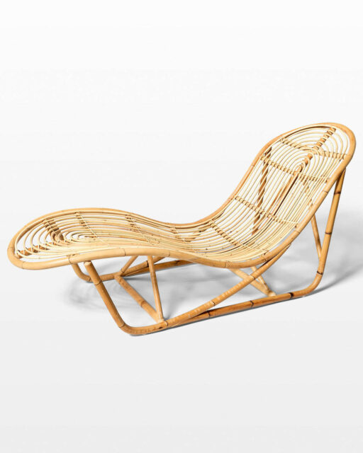 Front view of Limbo Rattan Chaise Lounge