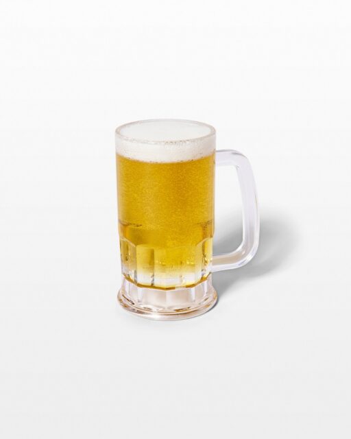 Front view of Cheers Faux Beer in Mug