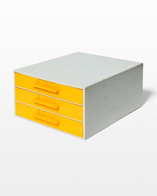 Front view of Centre Stackable Desktop Storage Drawers