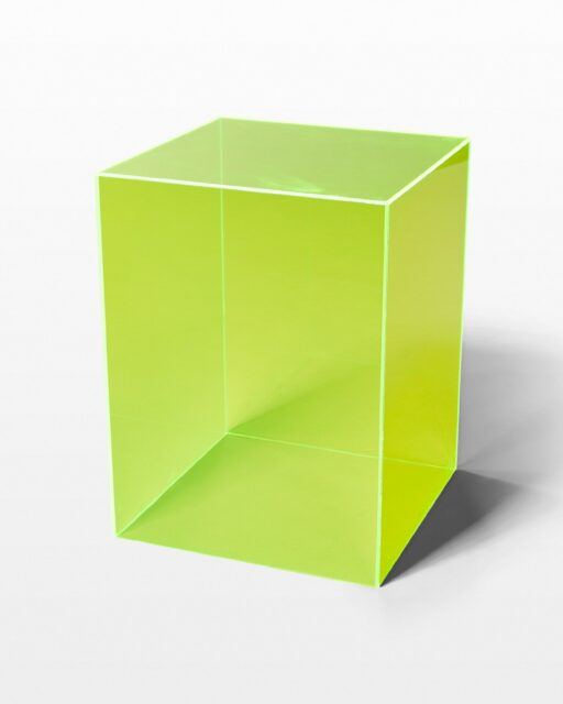 Front view of Pop Display Cube Pedestal