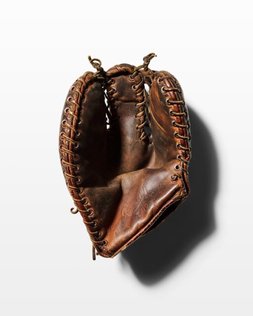 Front view of Derick Leather Baseball Mitt