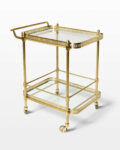 Front view thumbnail of Adria Brass Bar Cart