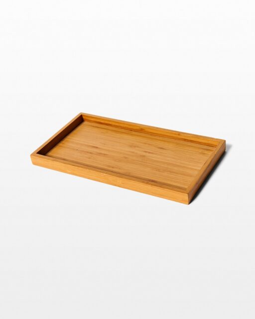 Front view of Grille Bamboo Tray