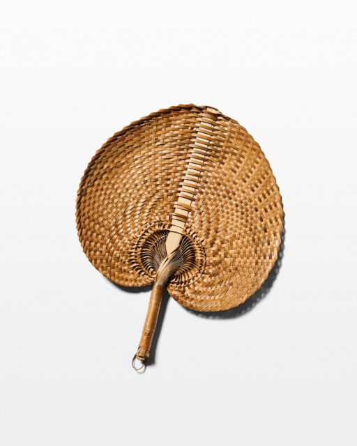 Front view of Natural Palm Fan