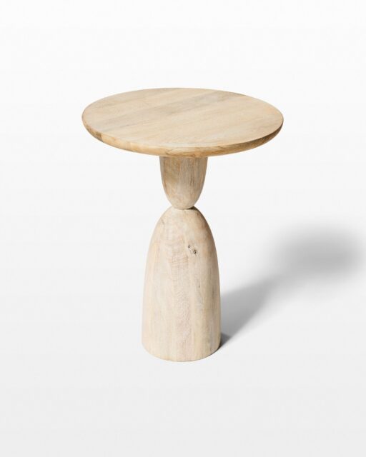 Front view of Penelope Totem Pedestal Side Table