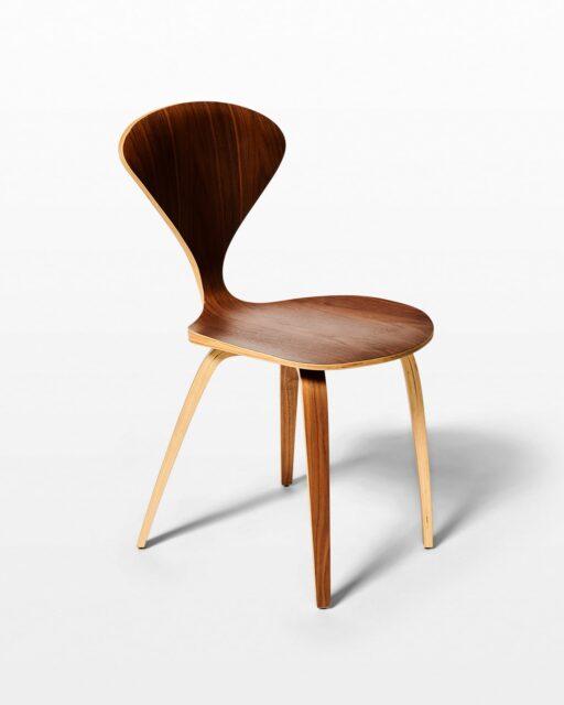 Front view of Edwin Bent Wood Chair