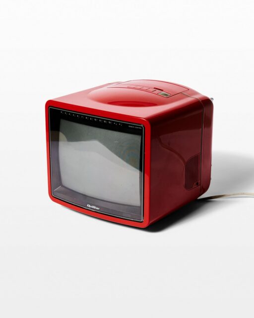 Front view of Mars Red Cube Television
