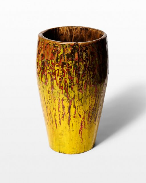 Front view of Liner Wooden Vase Vessel