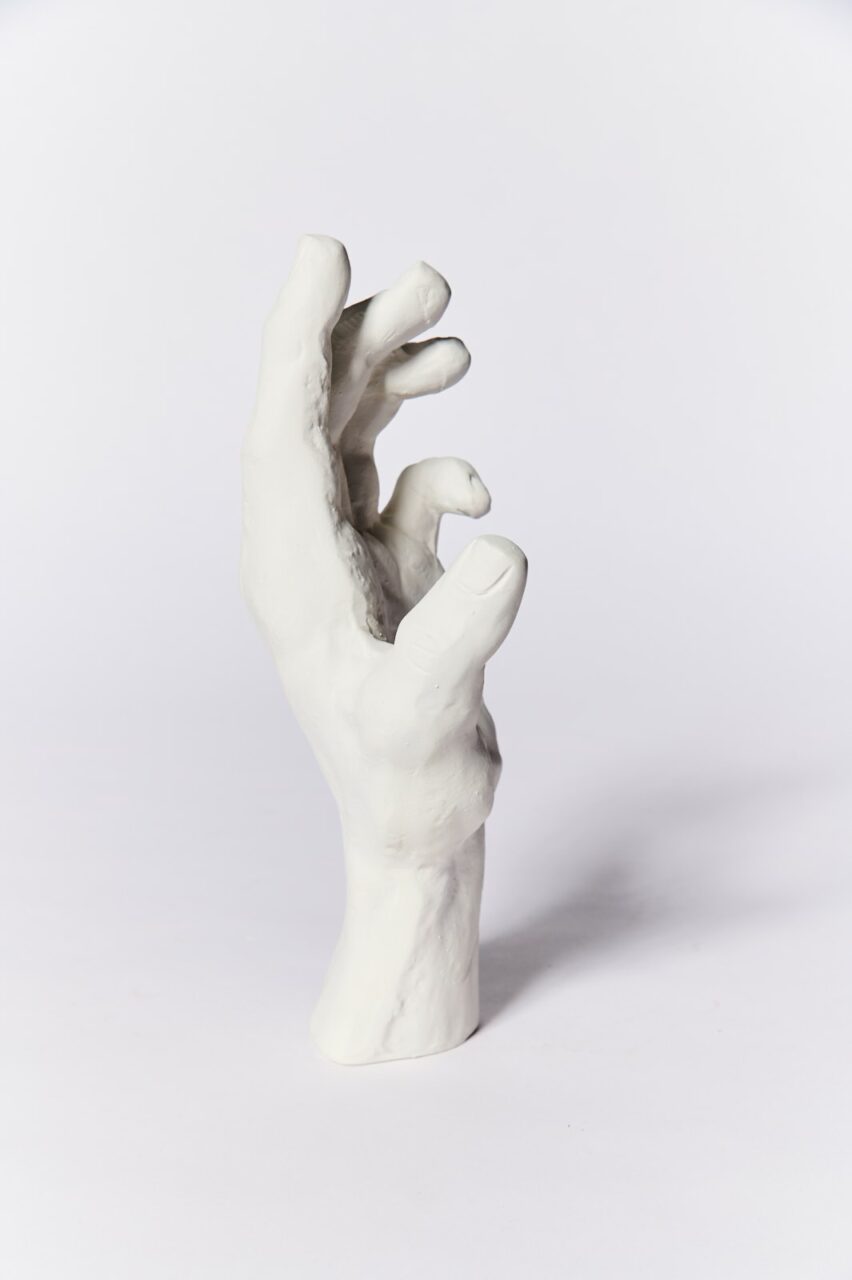 TA774 Habeas Open Hand Sculpture Prop Rental - ACME Brooklyn