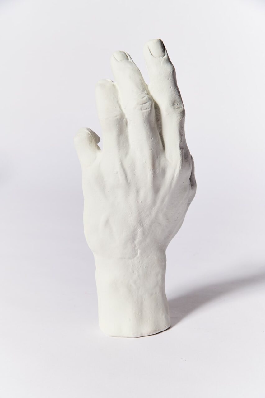 TA774 Habeas Open Hand Sculpture Prop Rental - ACME Brooklyn
