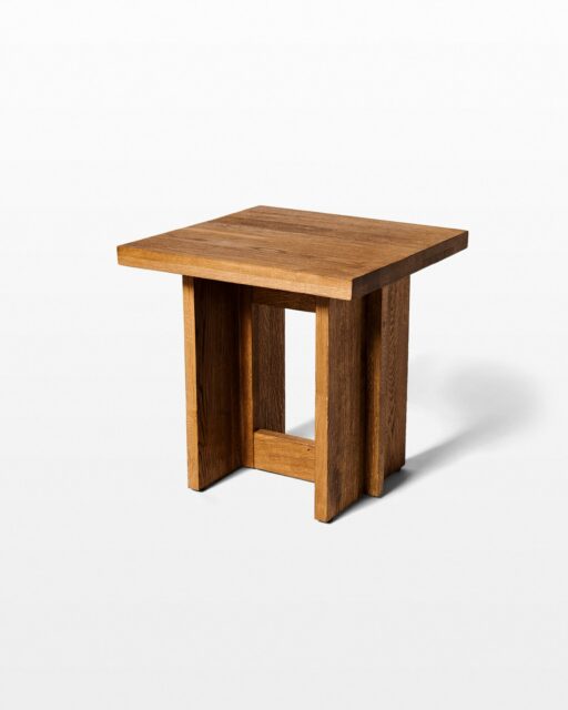 Front view of Rye Oak End Table