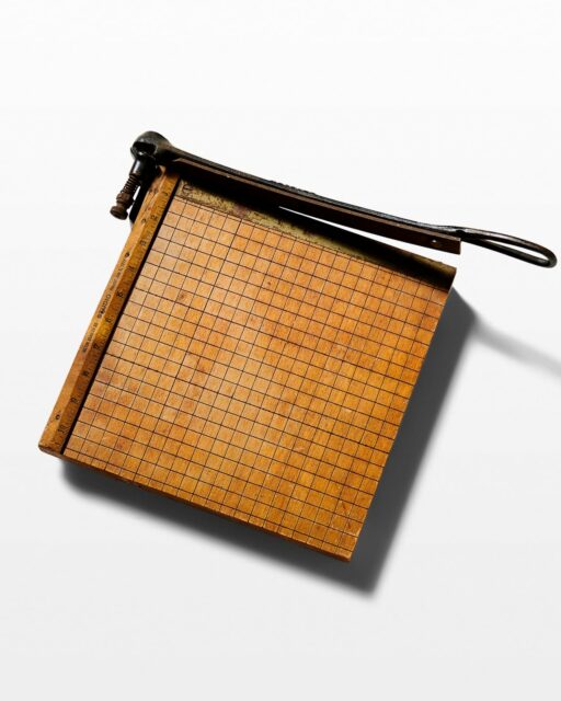 Front view of Loom Antique Paper Cutter