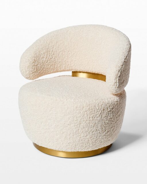 Front view of Cameo Shearling Chair