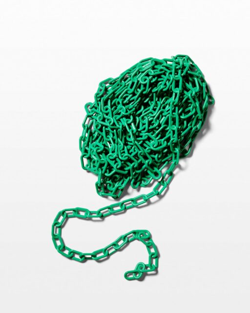 Front view of Green 50' Foot Chain