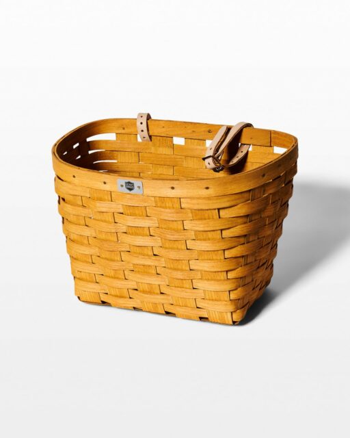 Front view of Luca Honey Bicycle Basket