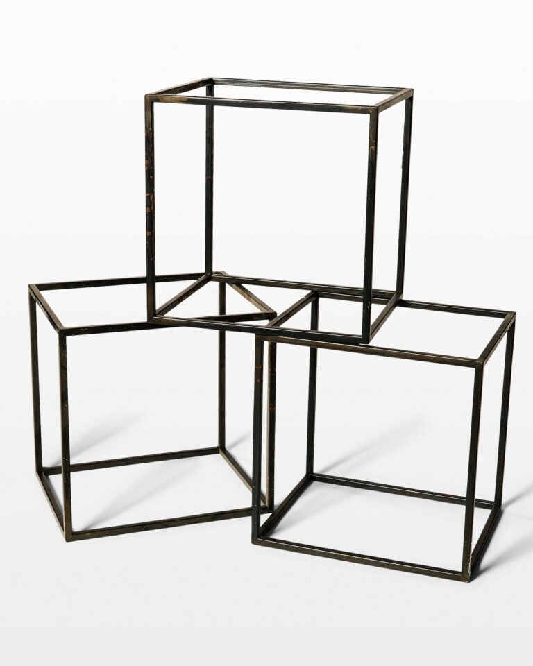 Front view of Ringo Open Frame Steel Shape Trio