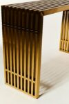 Alternate view thumbnail 1 of Brass Stripe Console Table