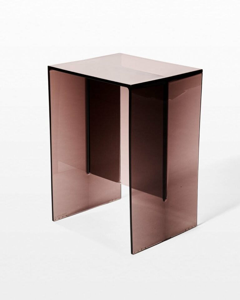 Front view of Keno Acrylic Stool End Table