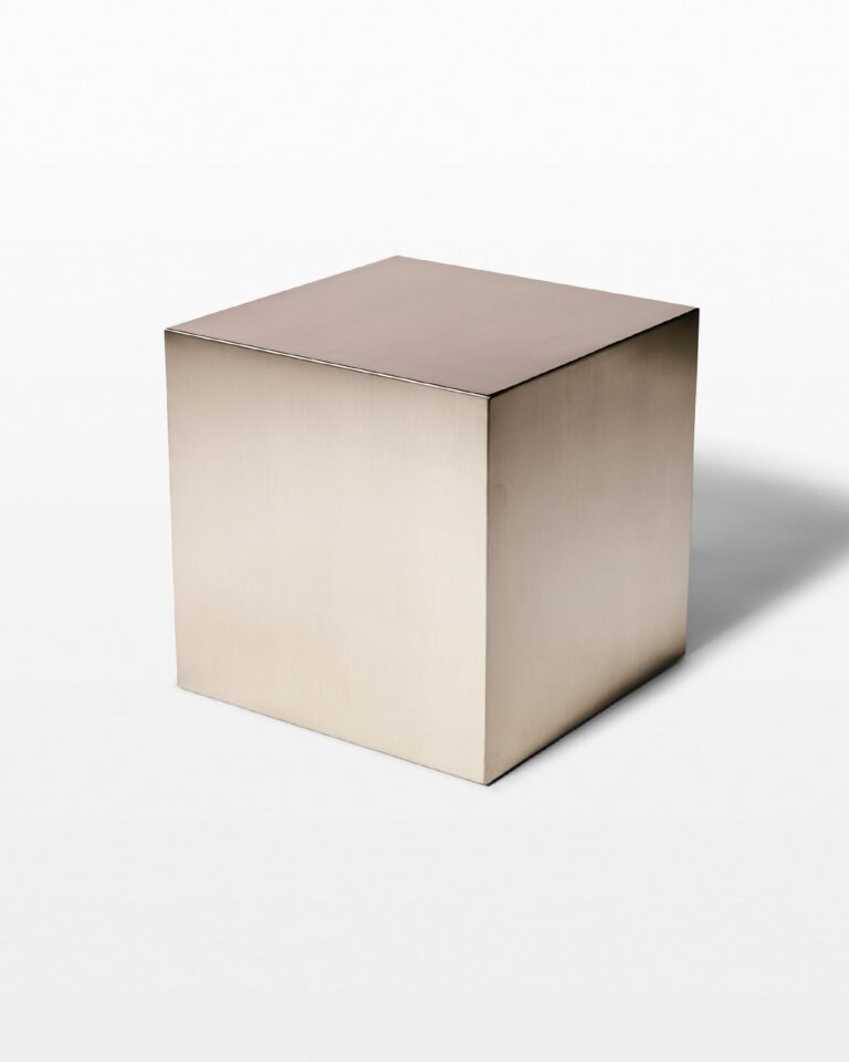 Front view of 20" Stainless Steel Cube