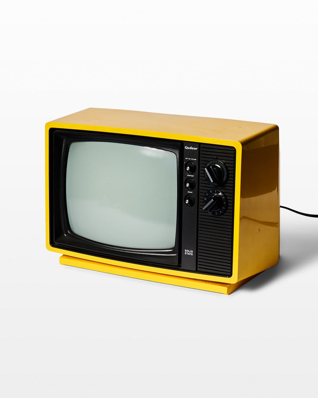 EC052 Venus Yellow Cube Television Prop Rental - ACME Brooklyn