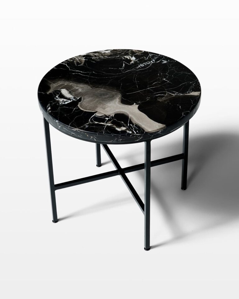 TC186 Bronte Black Marble Side Table Prop Rental - ACME Brooklyn