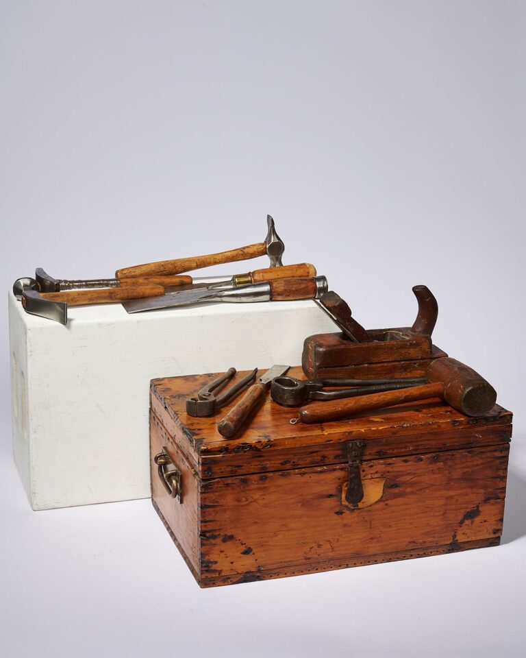 TO034 Taylor Tool Box with 10 Tools Prop Rental ACME Brooklyn
