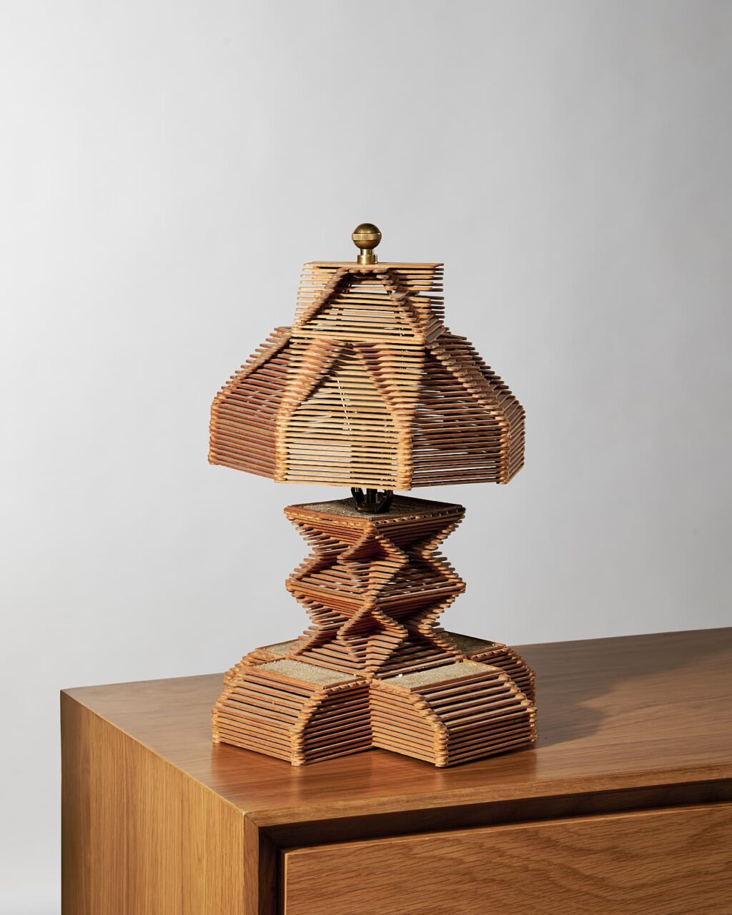 LT105 Hancock Popsicle Stick Lamp Prop Rental - ACME Brooklyn