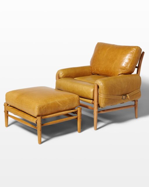 CH431 Anthony Lounge Chair and Ottoman Prop Rental - ACME Brooklyn