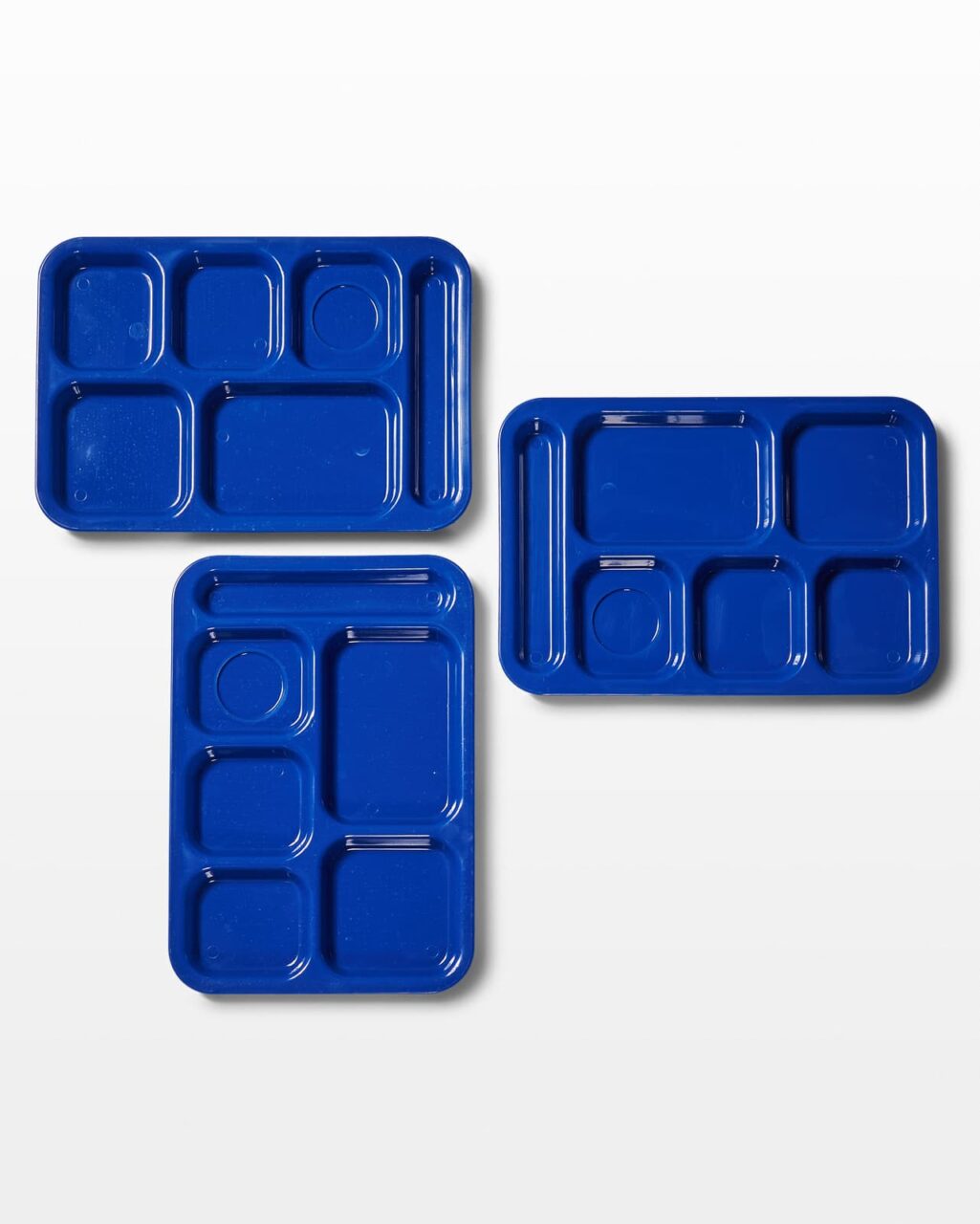 KT130 Skeeter Blue Lunch Trays Set of 3 Prop Rental - ACME Brooklyn
