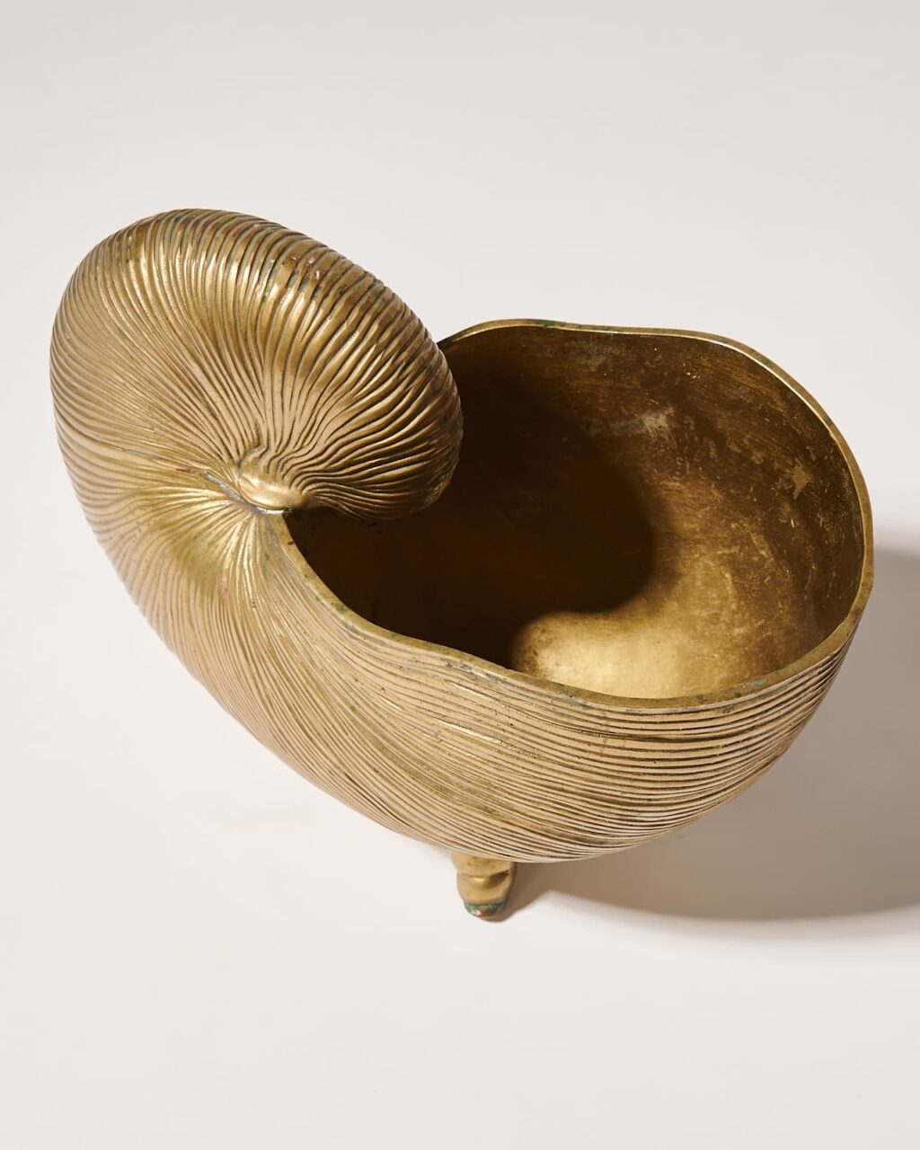 KT181 Andrina Brass Shell Vessel or Planter Prop Rental - ACME Brooklyn