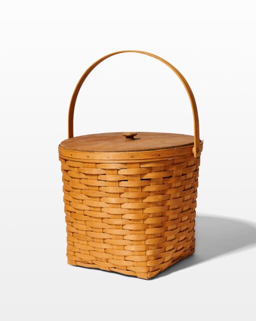 SP213 Pink Bicycle Basket Prop Rental - ACME Brooklyn