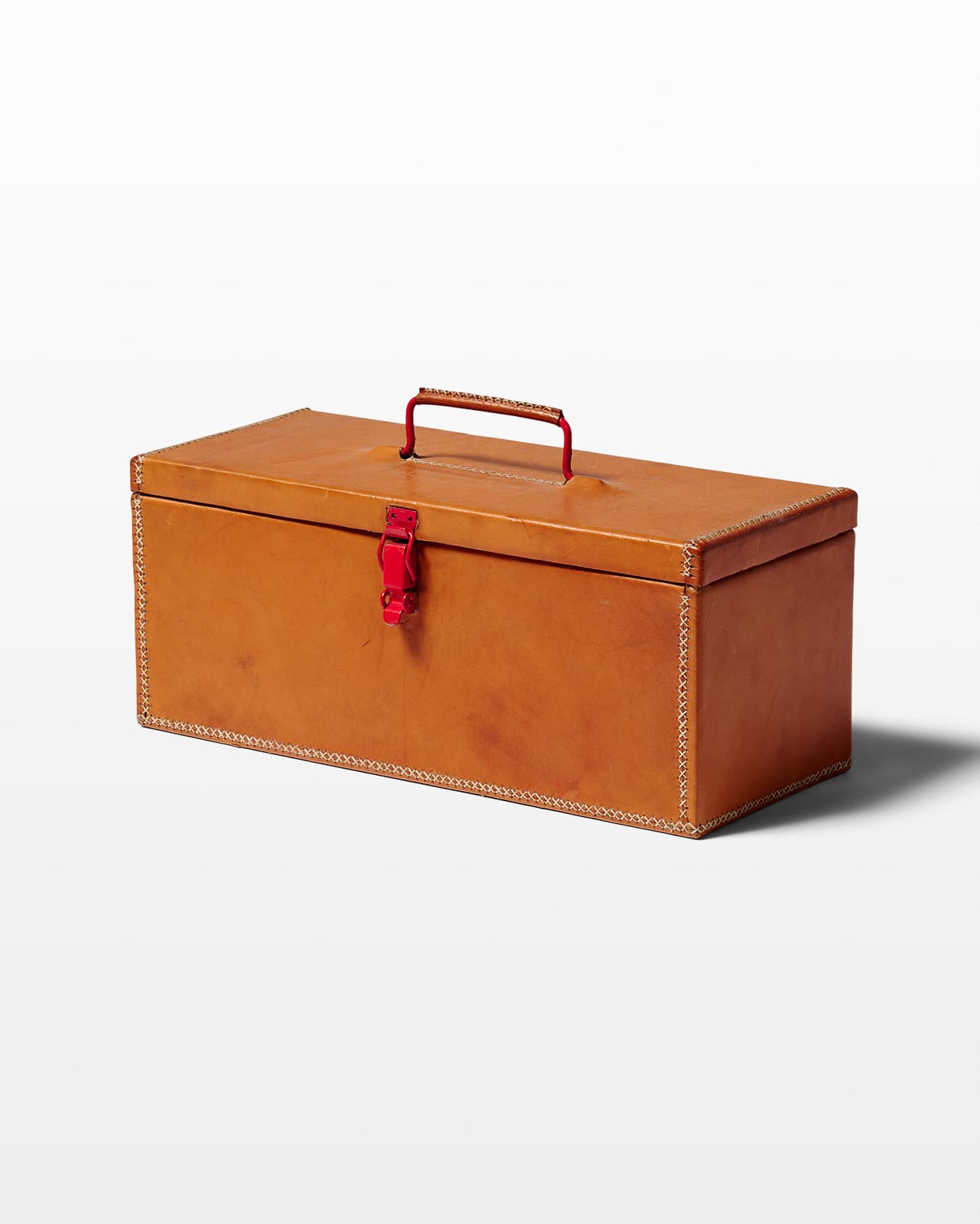 TL103 Victor Leather Tool Box Prop Rental - ACME Brooklyn