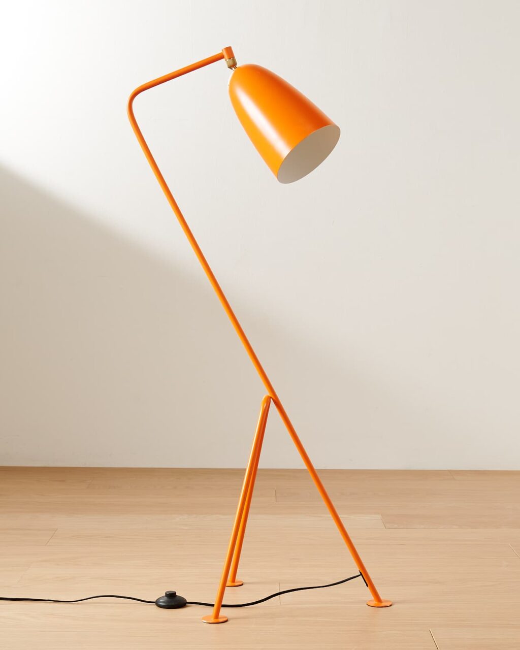 LT224 Pulp Orange Grasshopper Floor Lamp Prop Rental - ACME Brooklyn