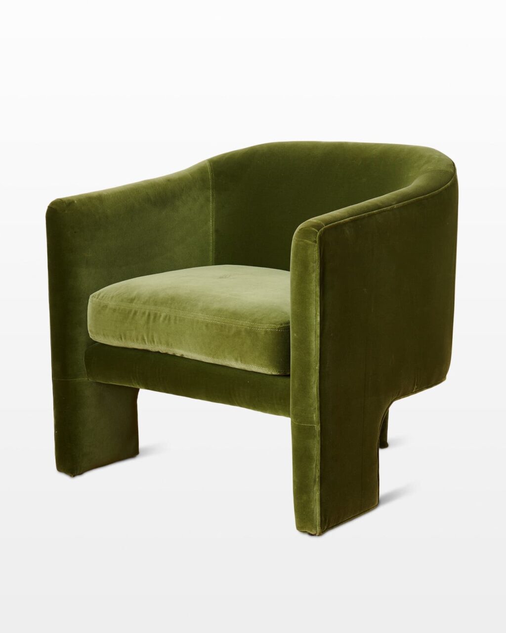 CH777 Lynn Green Velvet Tripod Chair Prop Rental - ACME Brooklyn