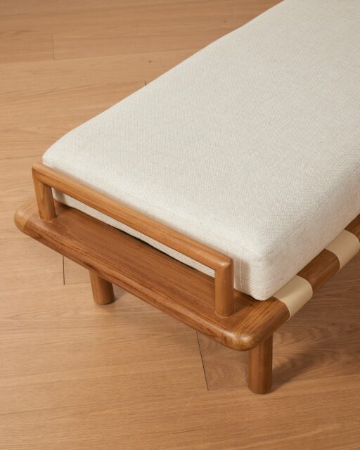 AB143 Plush Bench Prop Rental - ACME Brooklyn